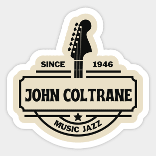 John Coltrane // Guitar Sticker